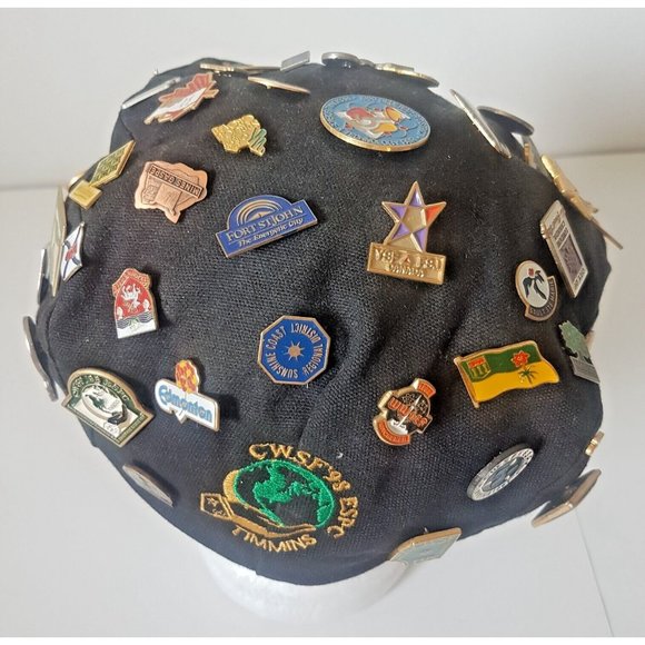 Vintage Pins LOT all Over the World 1998 CWSF Canada Wide Science Fair on Hat - Picture 8 of 15